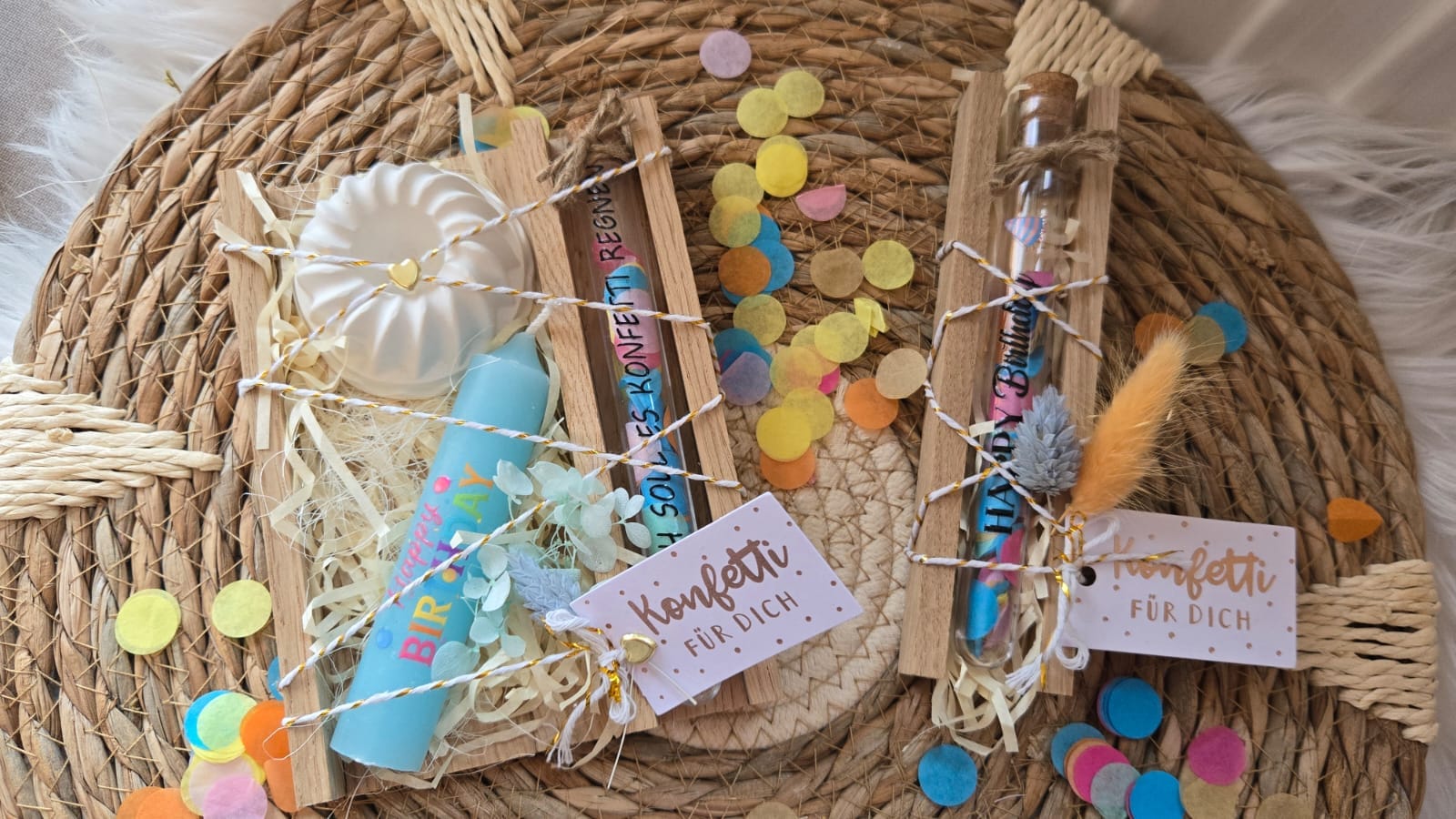 Mit ein wenig buntem Konfetti...